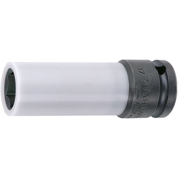 12, 5 mm (1/2") Wheel nut socket Size 17 mm L.86 mm